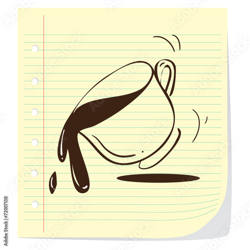 Spilled Coffee Doodle