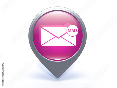 mms pointer icon on white background