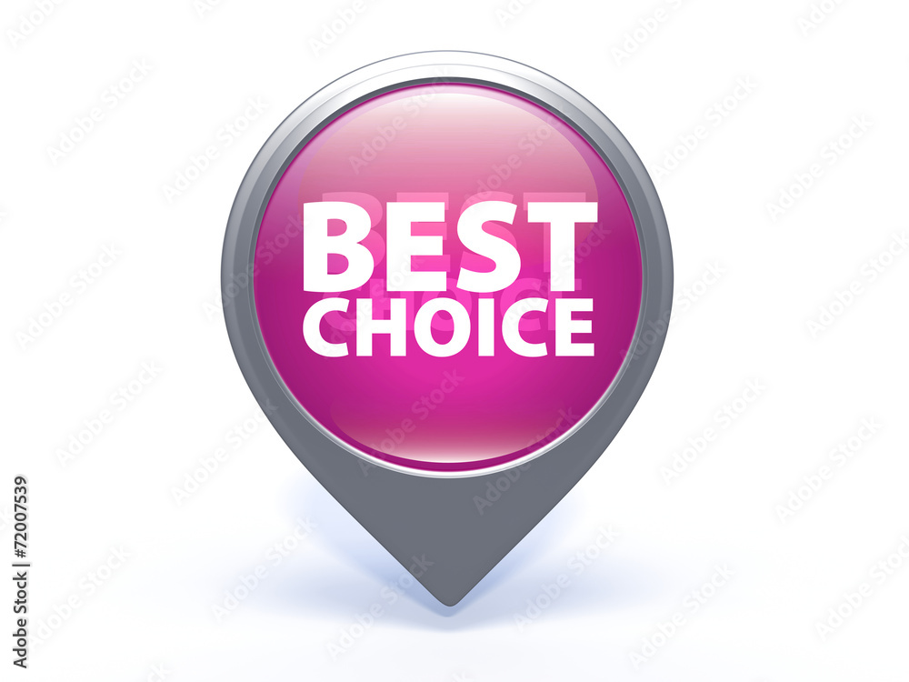 Best choice pointer icon on white background Best choice pointer icon on white background