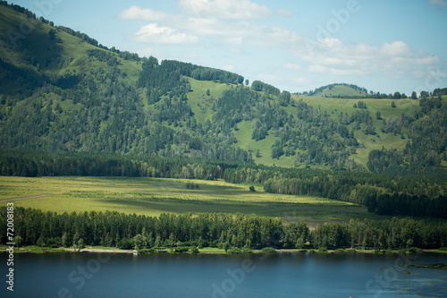 Green hills of Altai