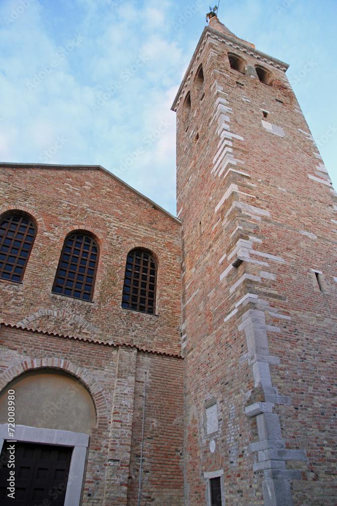 Church and Bell Tower of the basilica di santa eufemia in grado