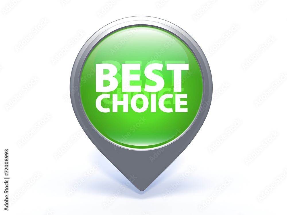 Best choice pointer icon on white background Best choice pointer icon on white background
