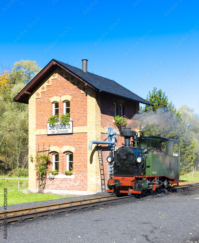 steam locomotive, Steinbach, Germany