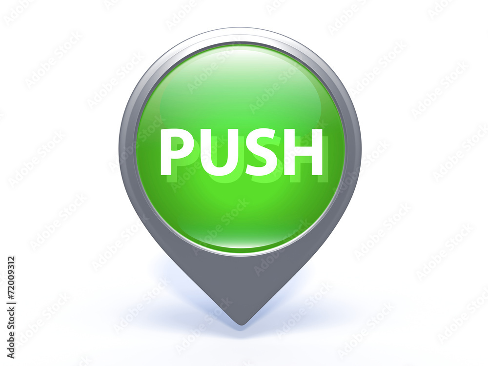 push pointer icon on white background push pointer icon on white background