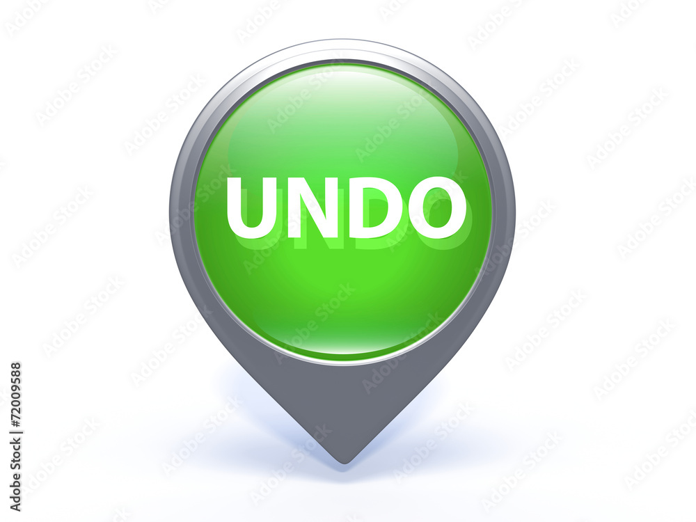 undo pointer icon on white background undo pointer icon on white background
