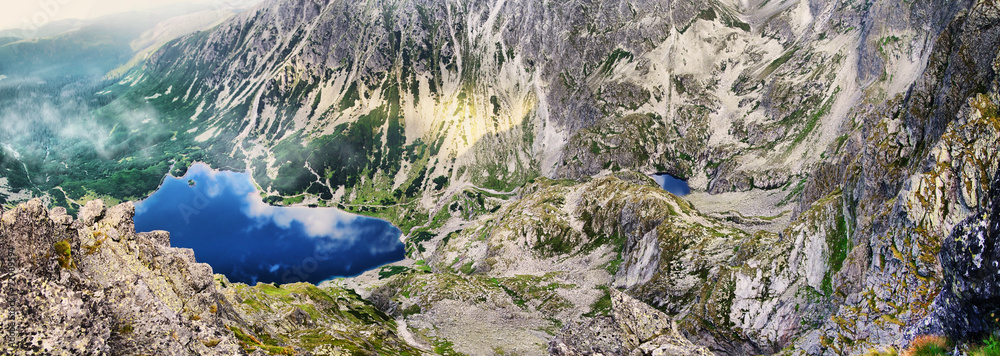 View from the Kościelec to Black Pond