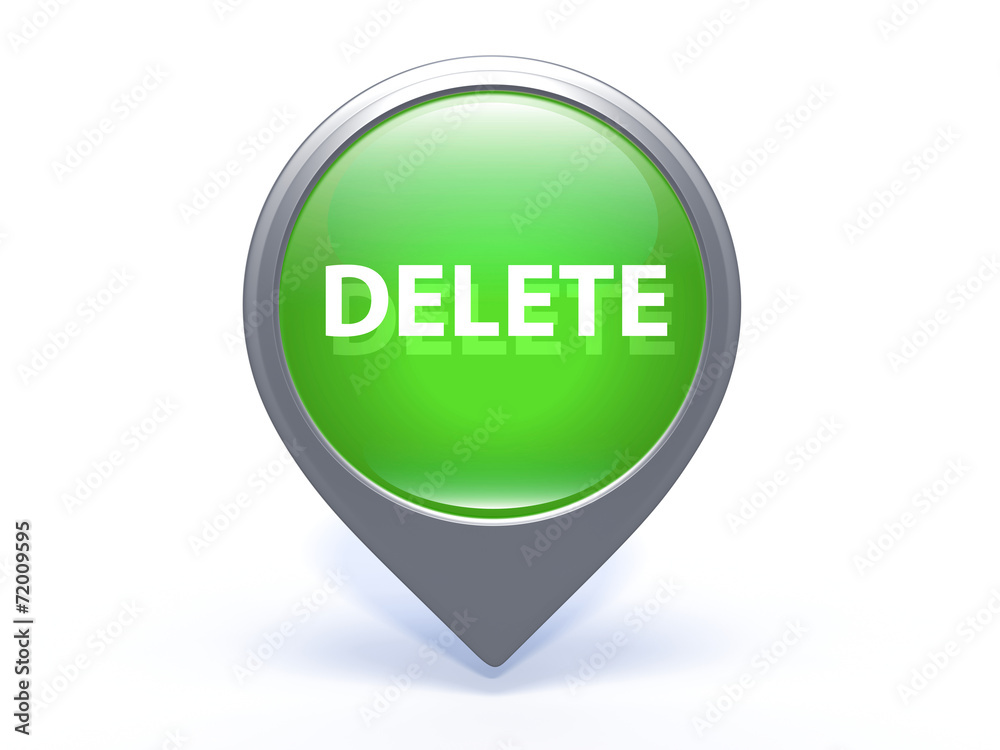 delete pointer icon on white background delete pointer icon on white background