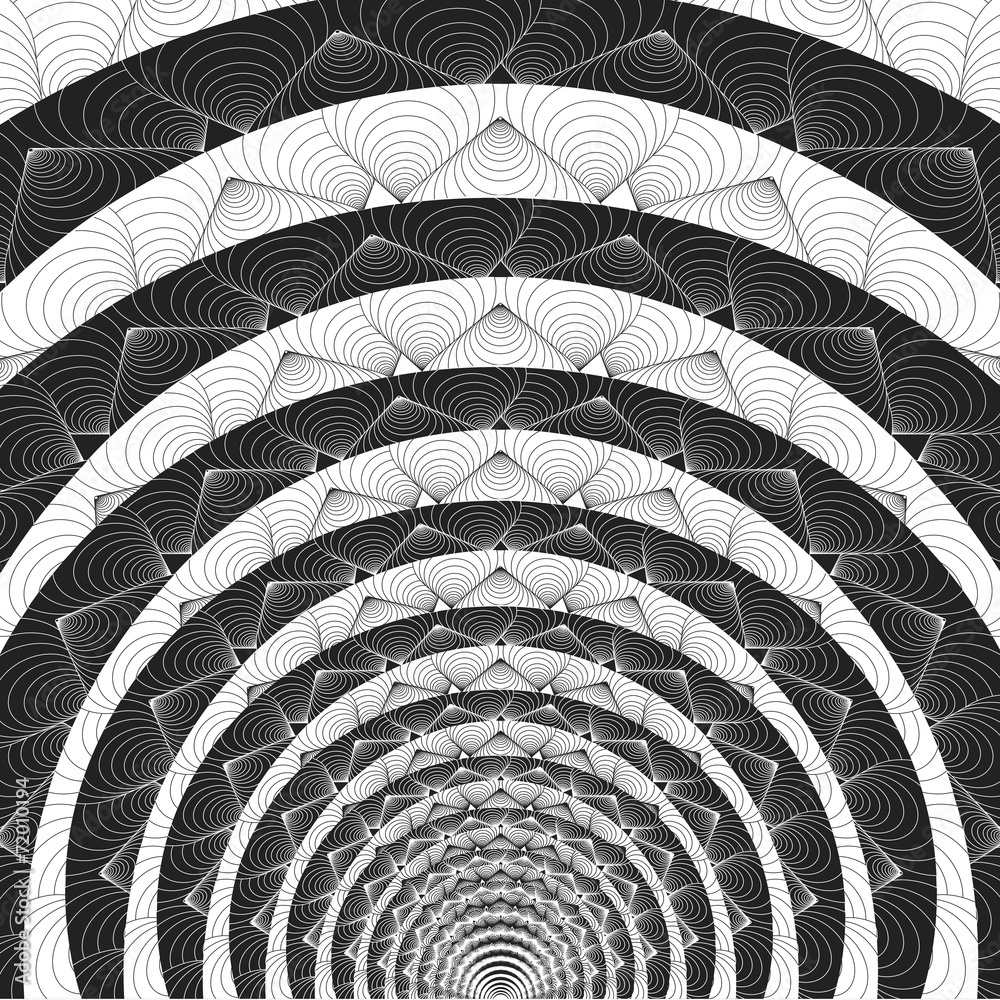 Fototapeta premium Illusion optique - motif vecteurs 7