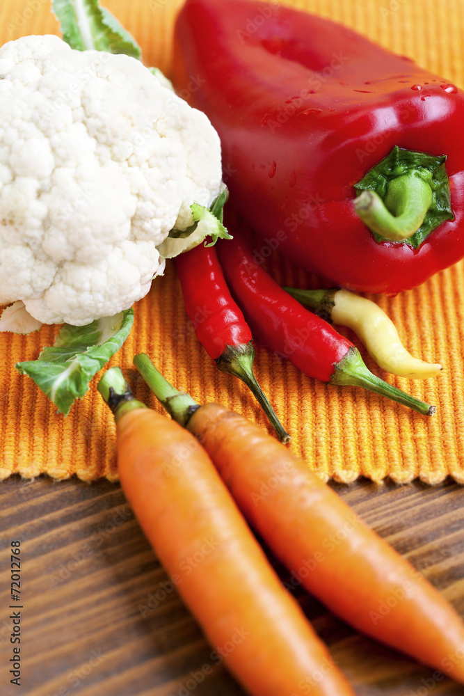 fresh organic vegetables