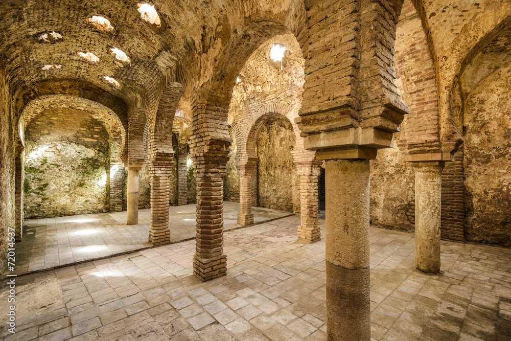 Moorish Baths in Ronda, Spain dating from the 12th Century