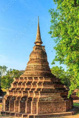Sukhothai historical park around 800 years in Thailand