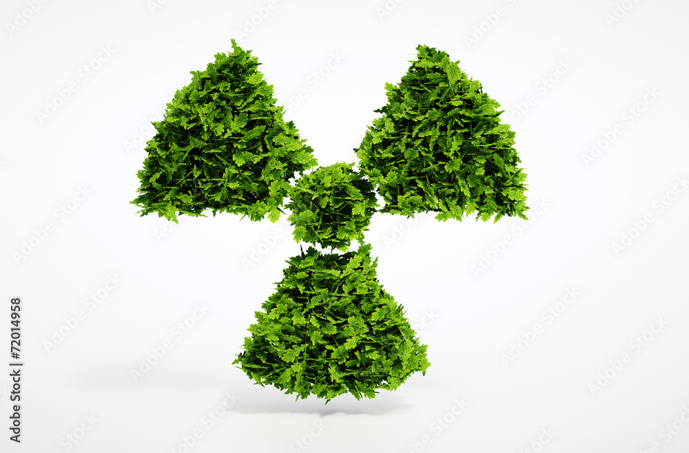 Naklejka premium Alternative ecology nuclear concept