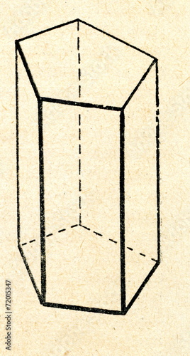 Pentagonal prism (geometry) photo