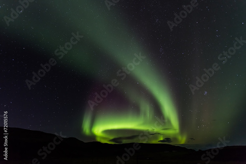 Aurore bor  ale en Islande