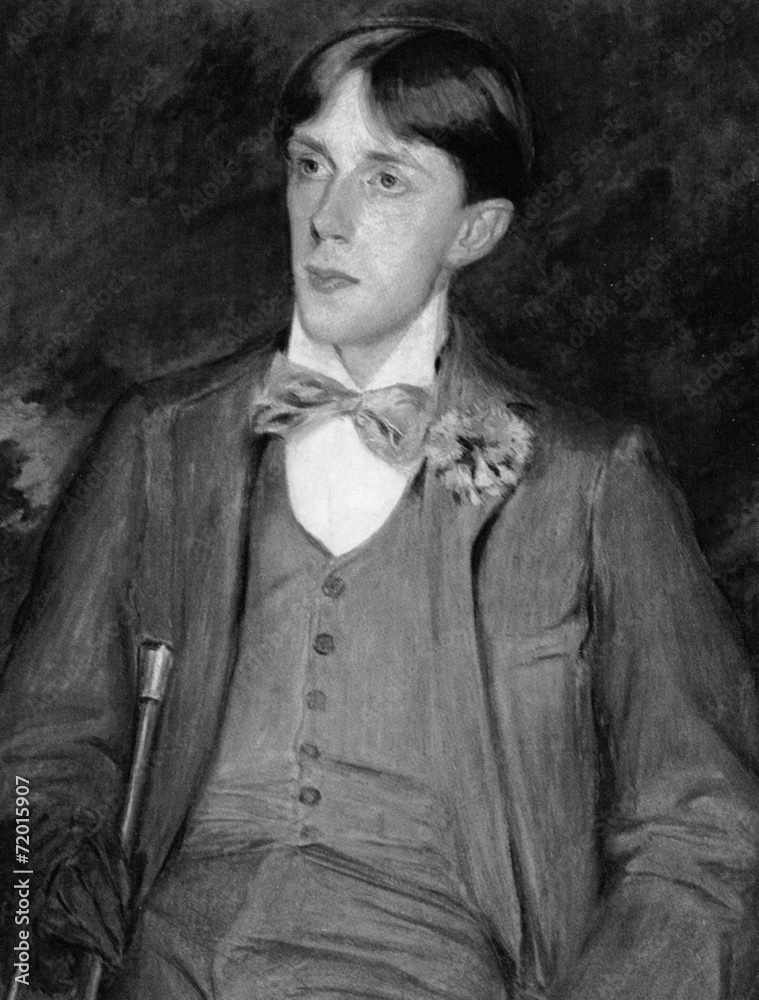 Naklejka premium Aubrey Berdsley, English ilustrator (J.- E. Blanche, 1895)