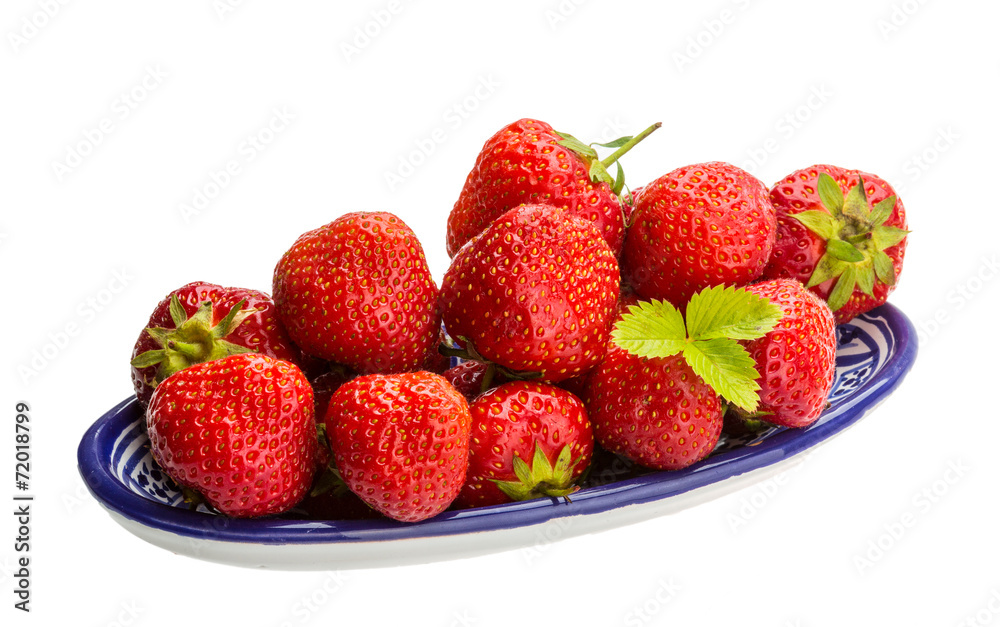 Strawberry in the bowl