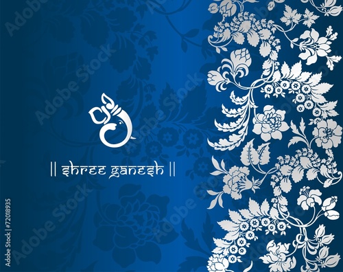 Ganesha, wedding card, royal Rajasthan, India