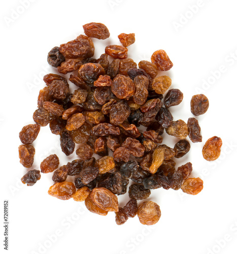 raisins isolated on white
