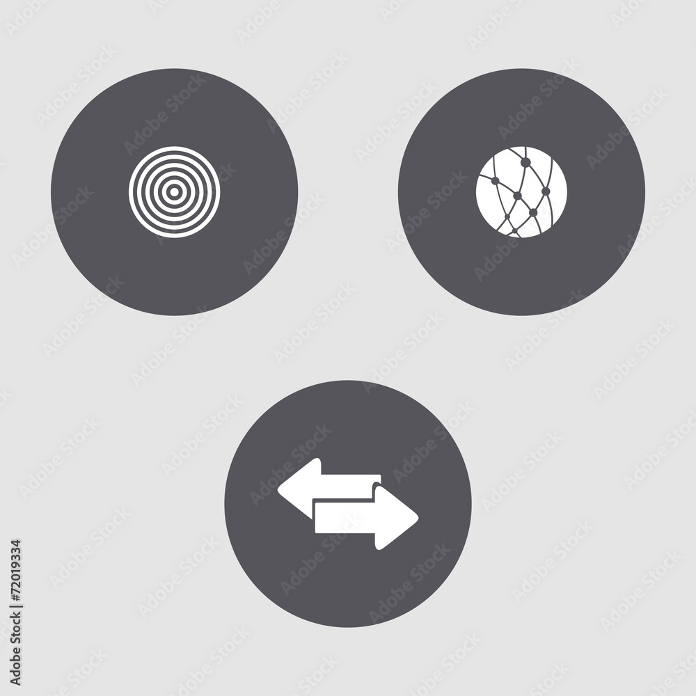 Obraz premium Mini set - Internet icons.