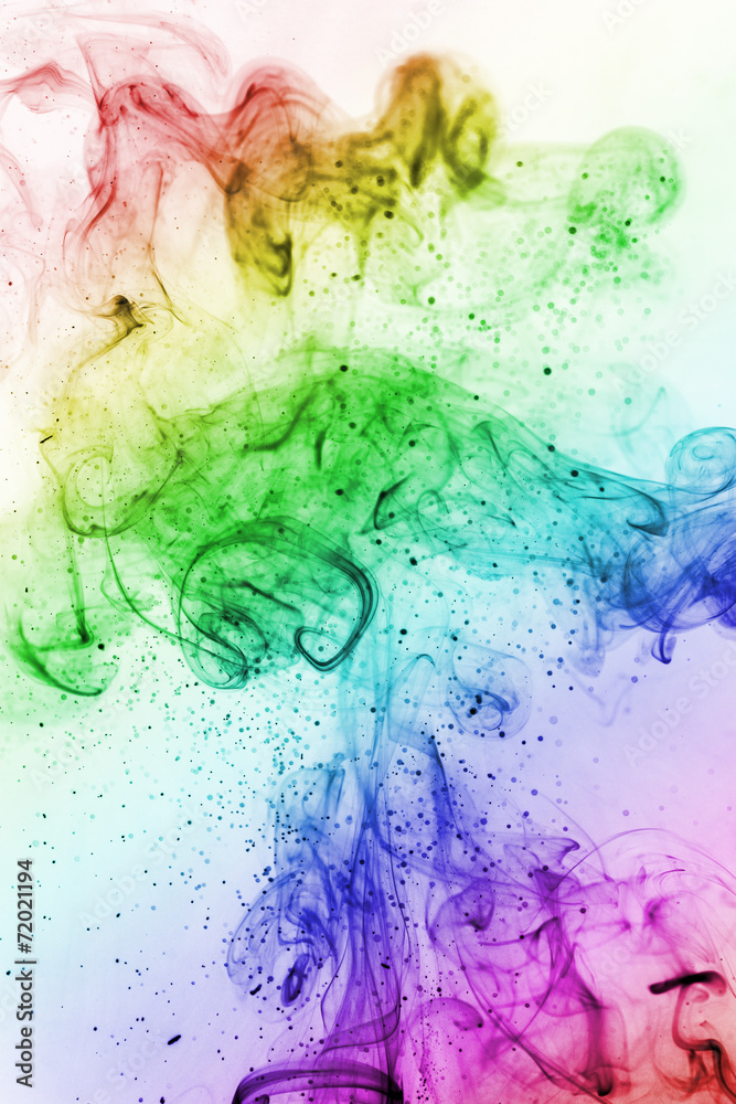colorful smoke of Joss stick colorful smoke of Joss stick