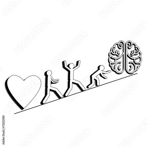 heart and brain eternal struggle