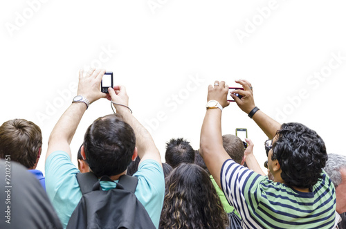 People taking pictures photo