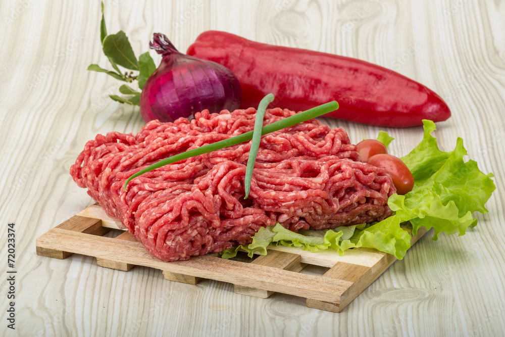 Raw minced beef Raw minced beef