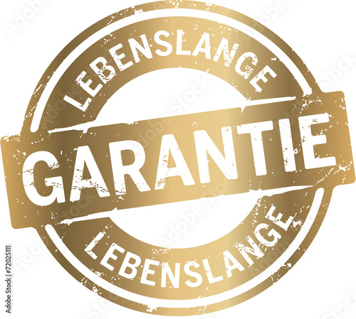 Button Gold Lebenslange Garantie