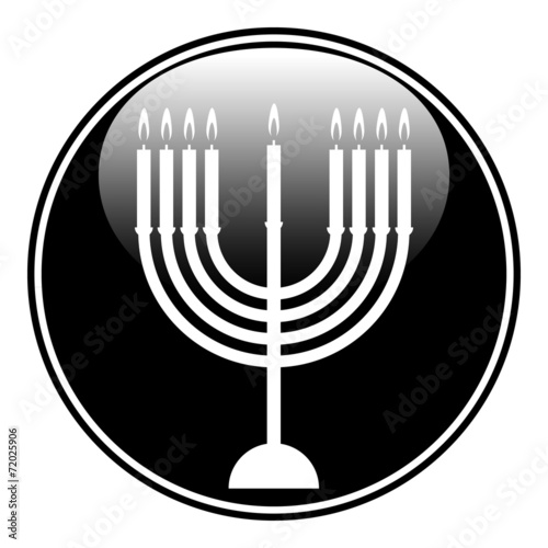 Chanukah symbol button