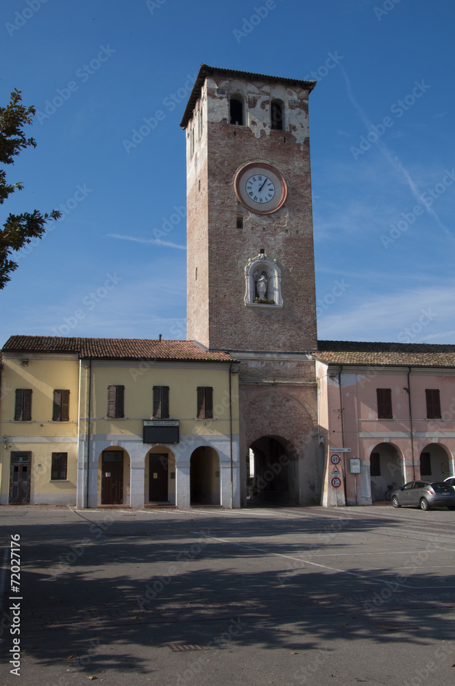 Fototapeta premium Piazza Matteotti con la Torre civica