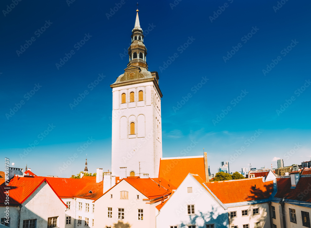 Medieval Former St. Nicholas Church In Tallinn, Estonia