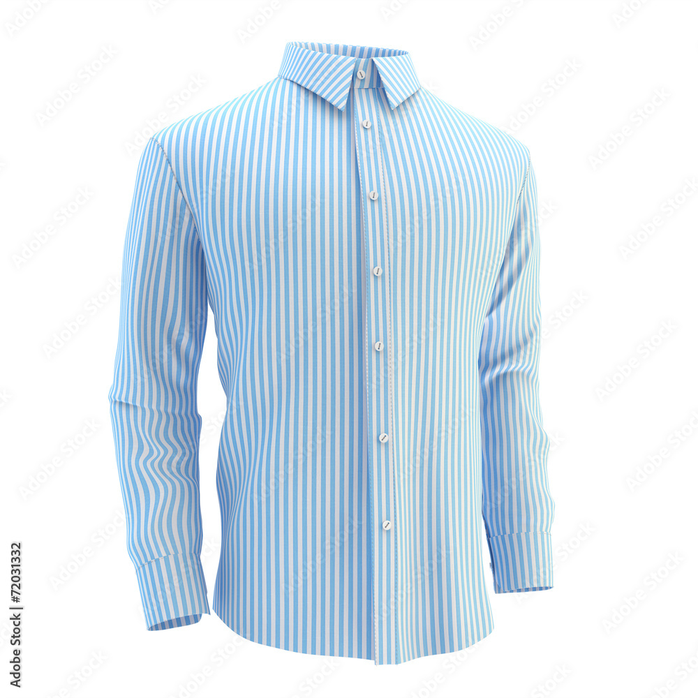 Blue shirt on a white background Blue shirt on a white background