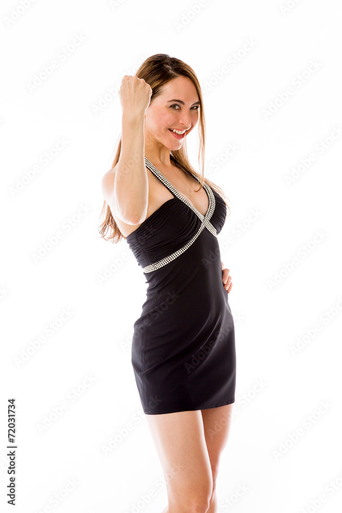 model isolated on white model isolated on white