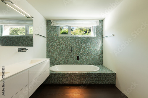 Interior of modern house  bathroom