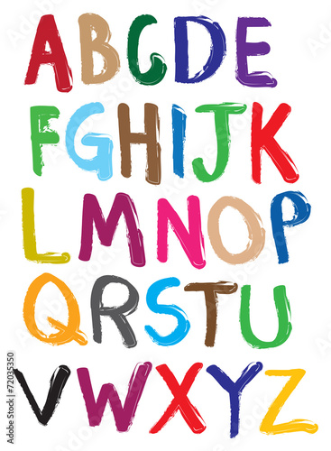 Vector illustrate alphabet