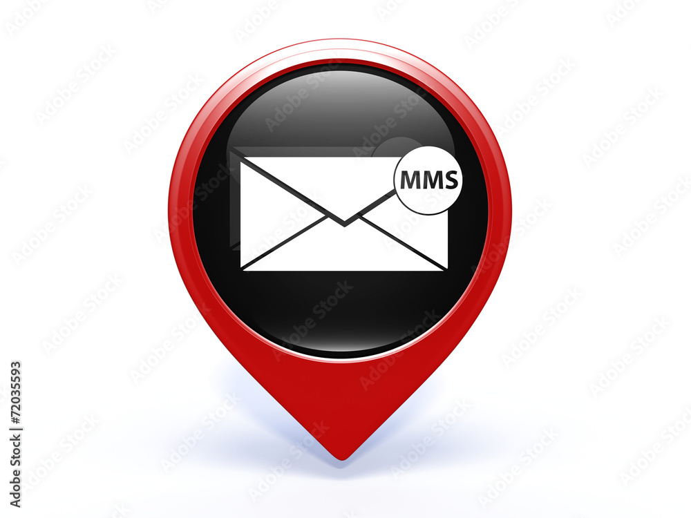mms pointer icon on white background mms pointer icon on white background