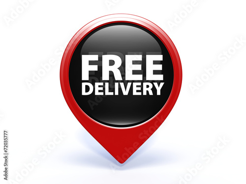 Free Download Free delivery pointer icon on white background - GFXLoad