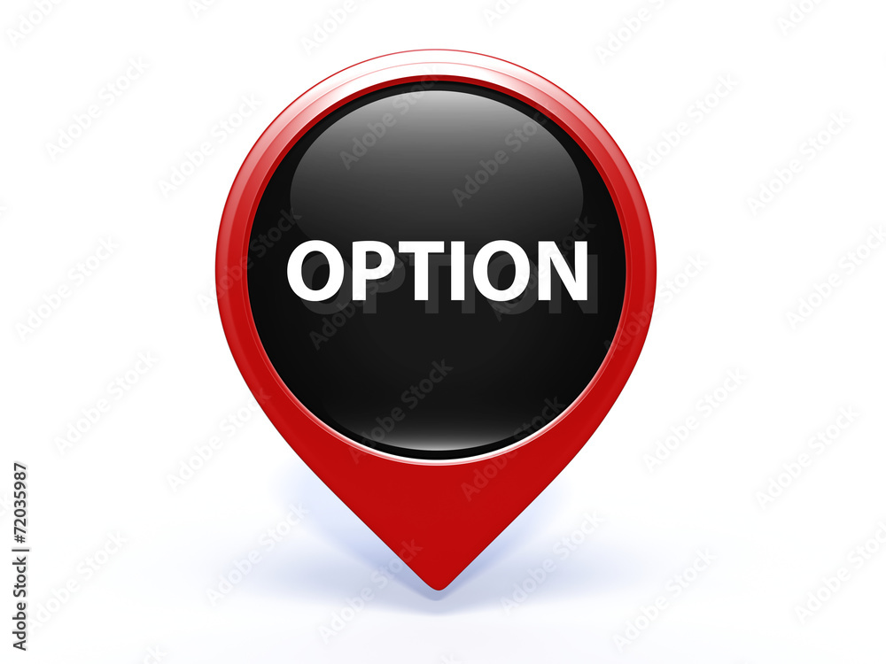 option pointer icon on white background option pointer icon on white background