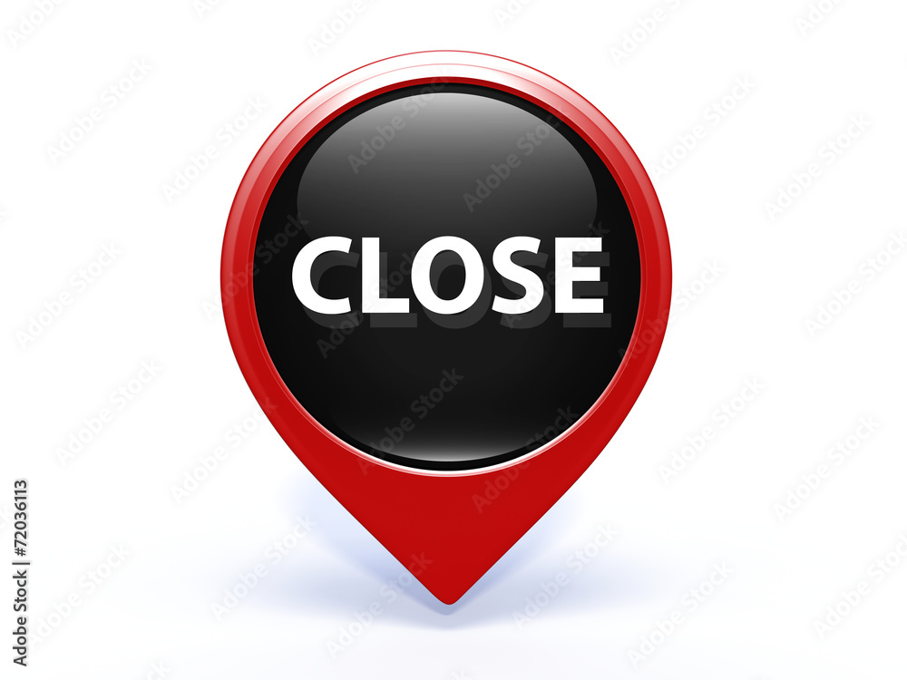 close pointer icon on white background close pointer icon on white background