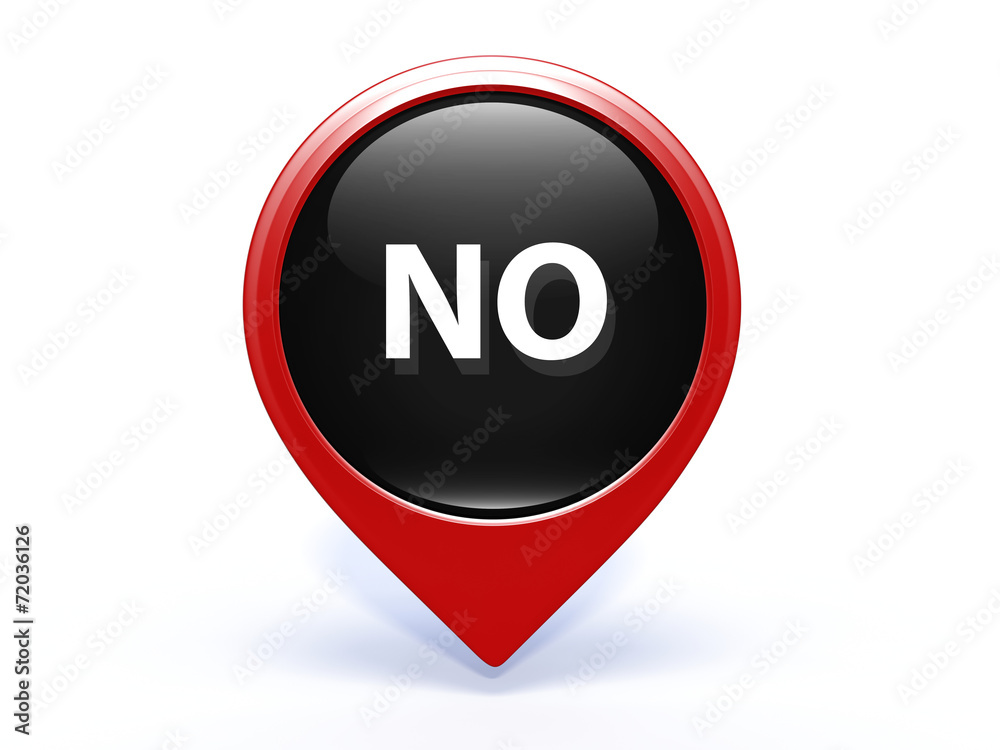 no pointer icon on white background