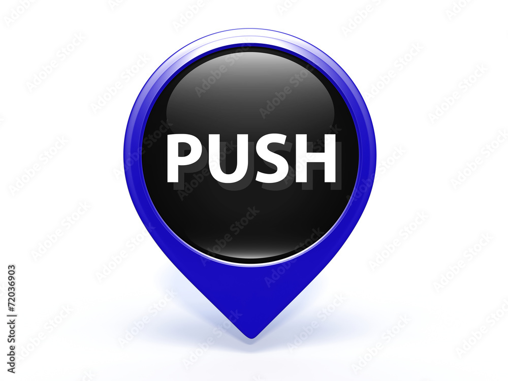 push pointer icon on white background push pointer icon on white background
