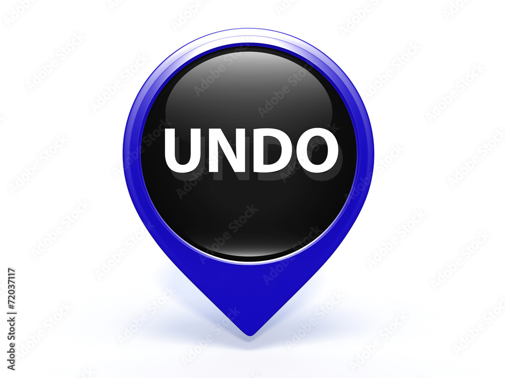 undo pointer icon on white background undo pointer icon on white background
