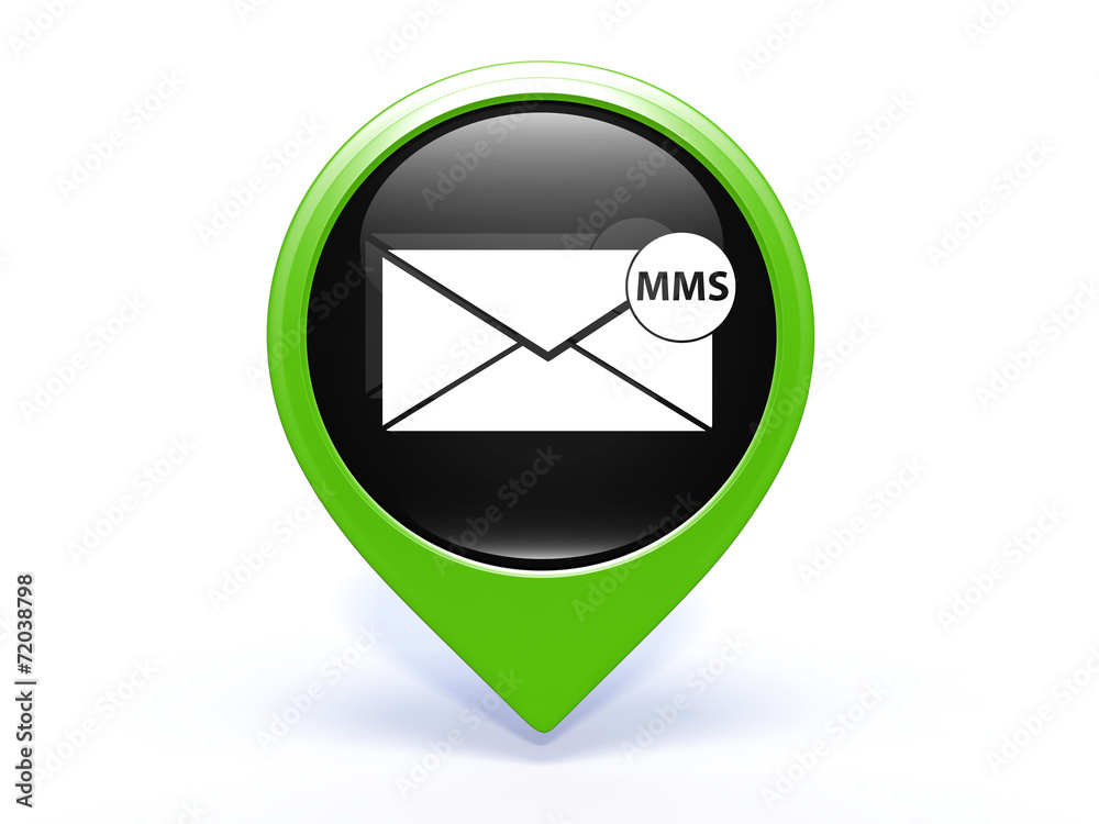 mms pointer icon on white background mms pointer icon on white background