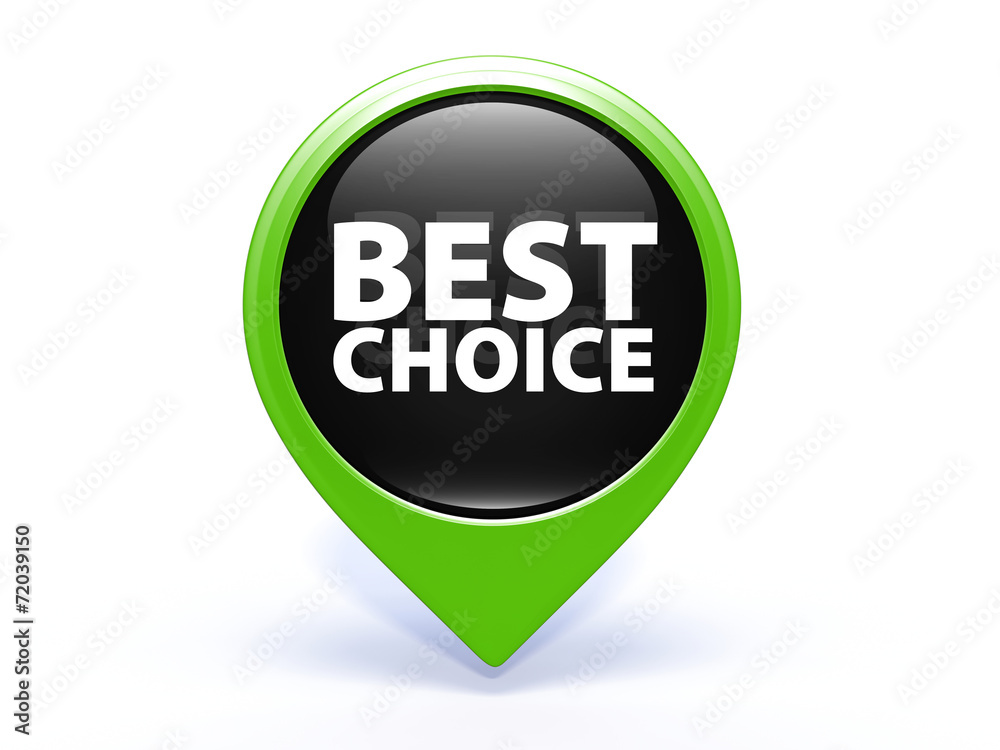 Best choice pointer icon on white background Best choice pointer icon on white background