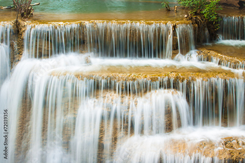 Huay Maekamin Waterfall  in Kanchanaburi  Thailand