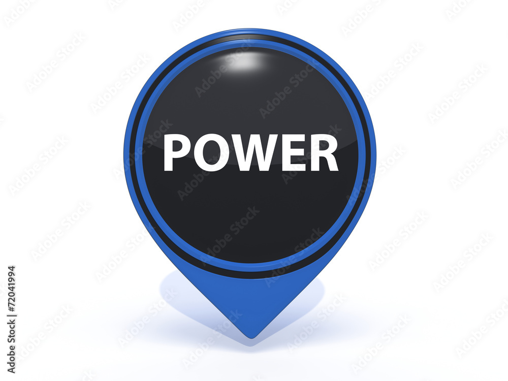 power pointer icon on white background power pointer icon on white background