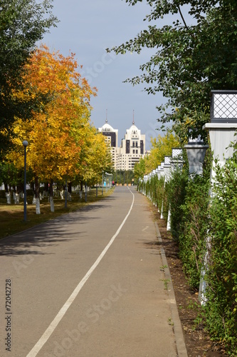 Autumn view in Astana, capital of Kazakhstan