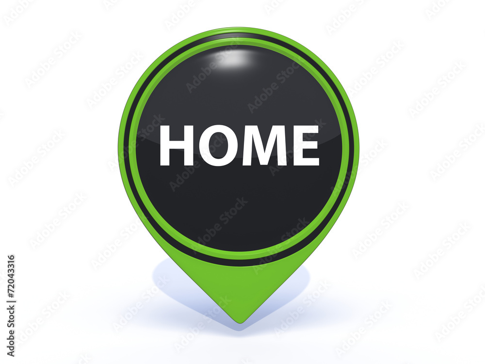 home pointer icon on white background home pointer icon on white background