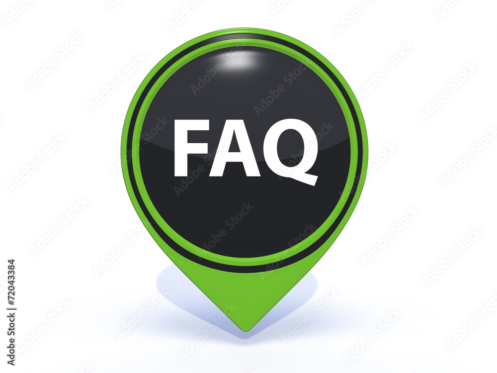 faq pointer icon on white background faq pointer icon on white background