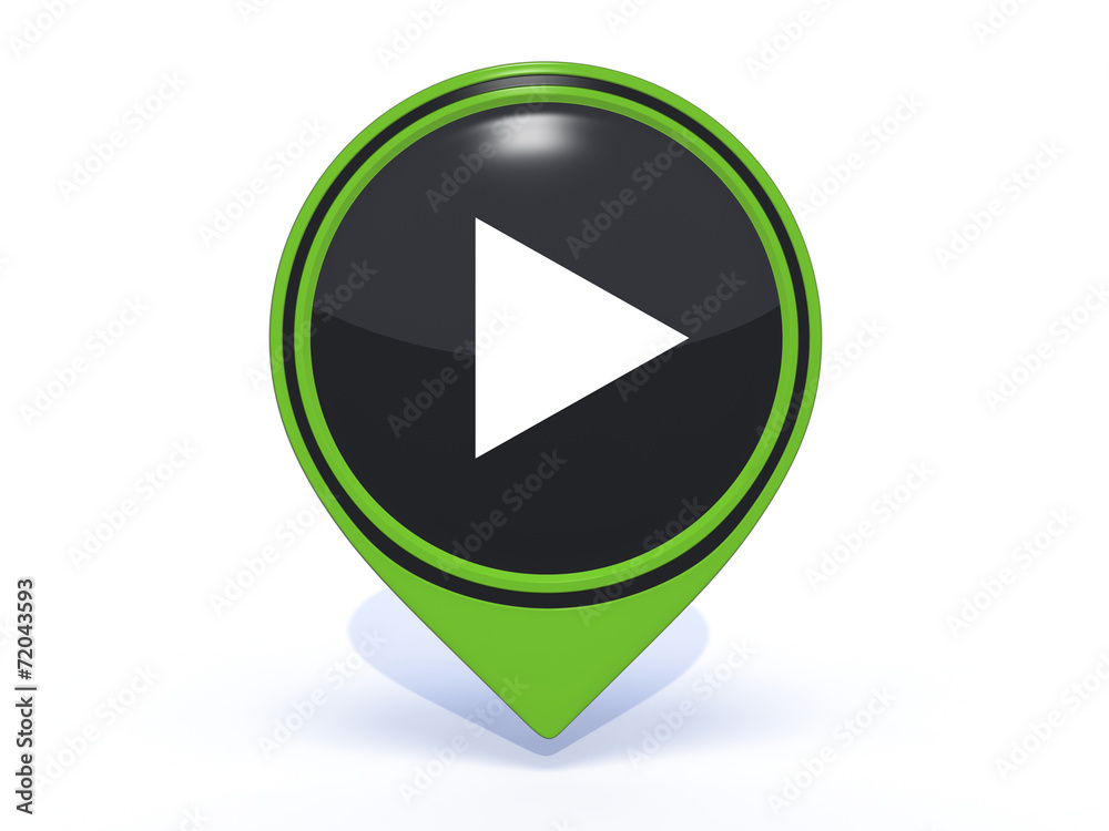 play pointer icon on white background play pointer icon on white background